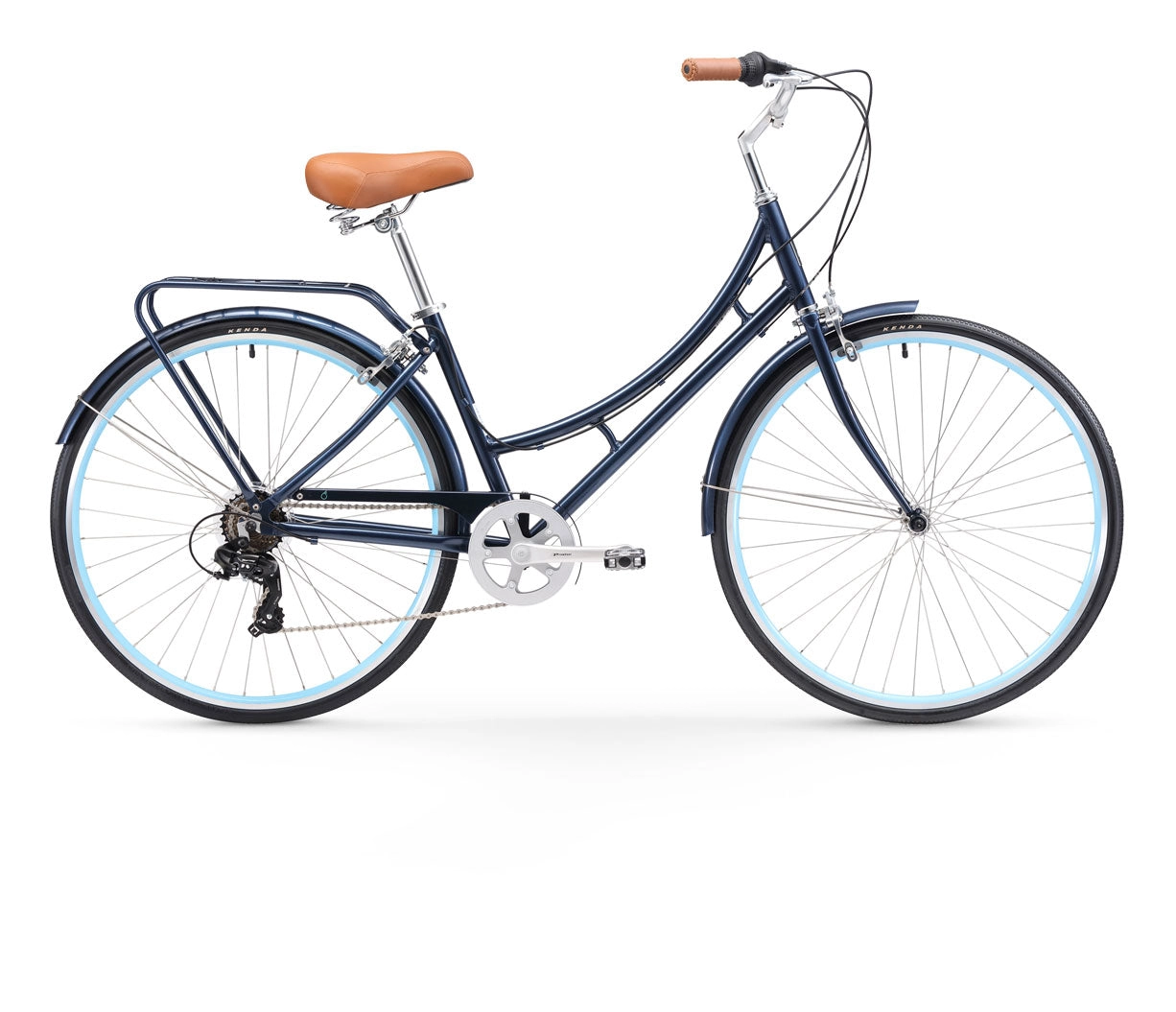 sixthreezero Ride in the Park Women's 7 Speed Touring City Bike with Rear Rack