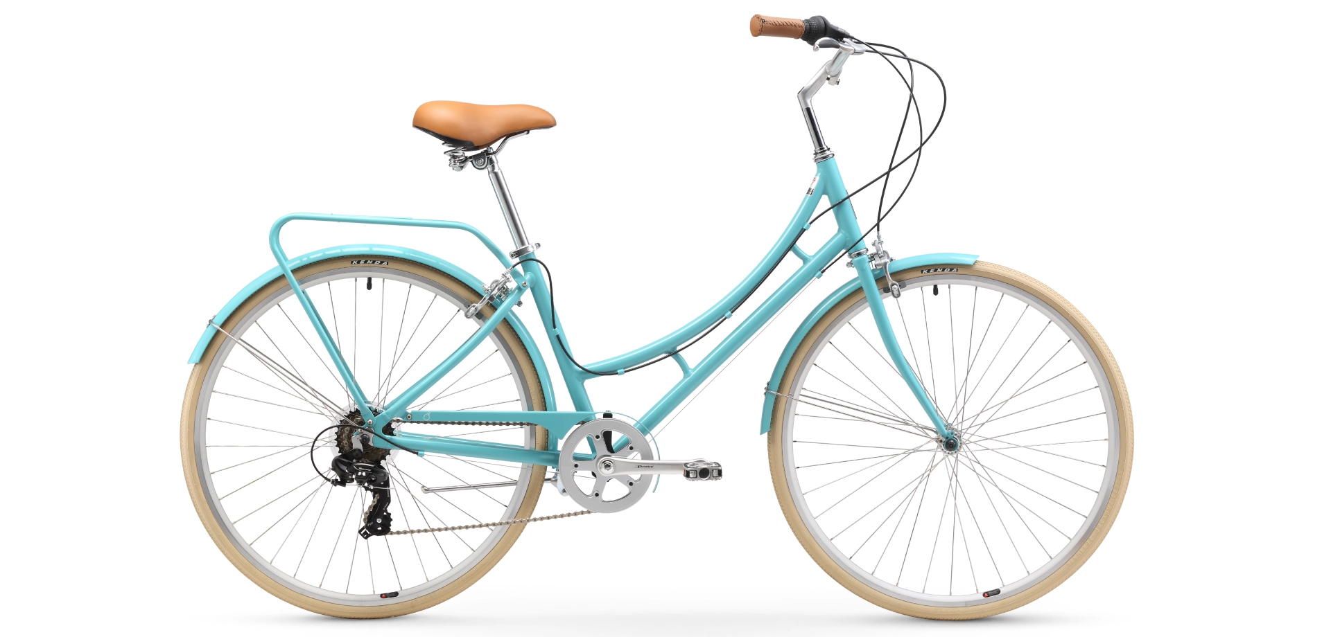 sixthreezero Ride in the Park Women's 7 Speed Touring City Bike with Rear Rack