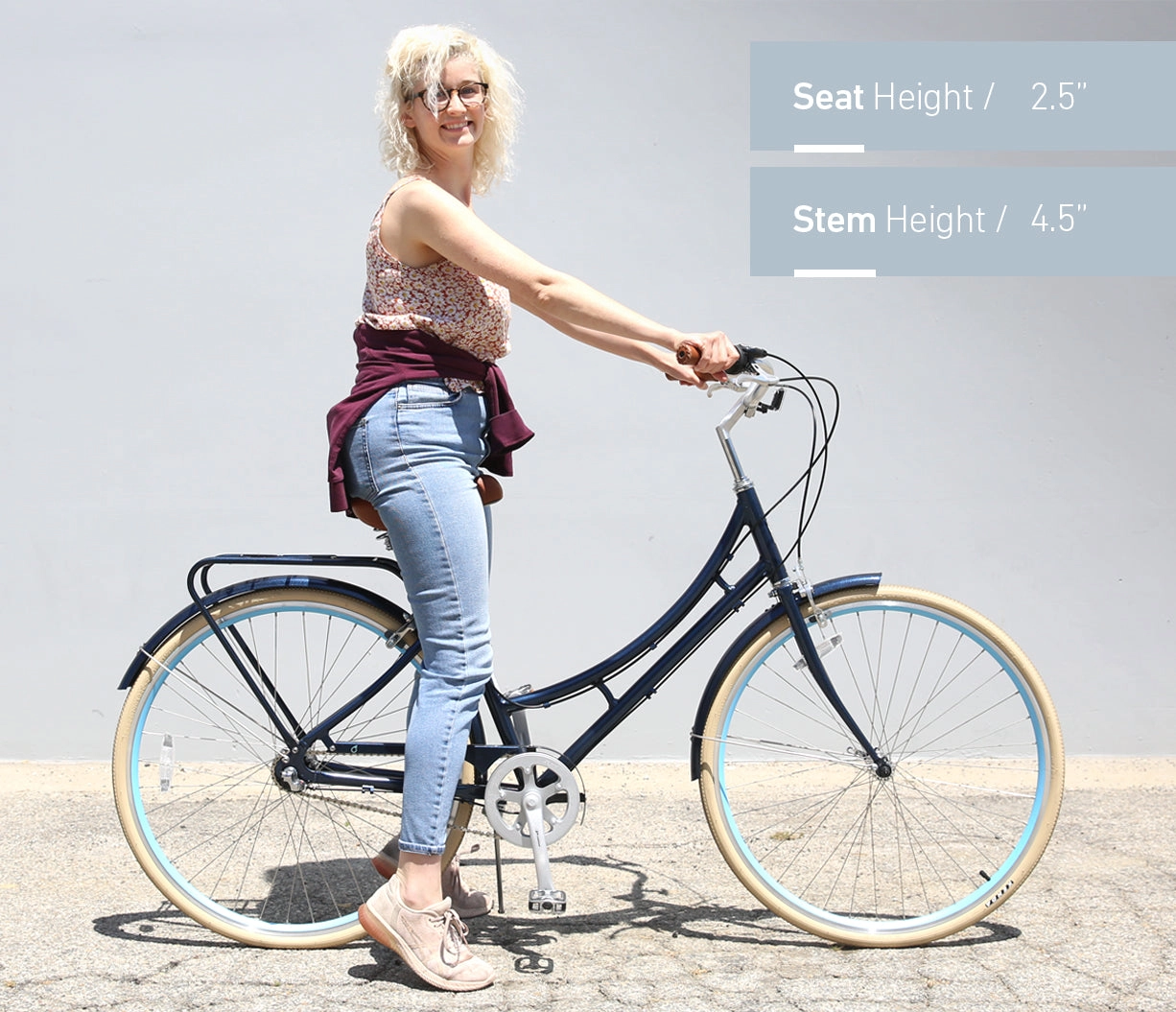 sixthreezero Ride in the Park Women's 7 Speed Touring City Bike with Rear Rack