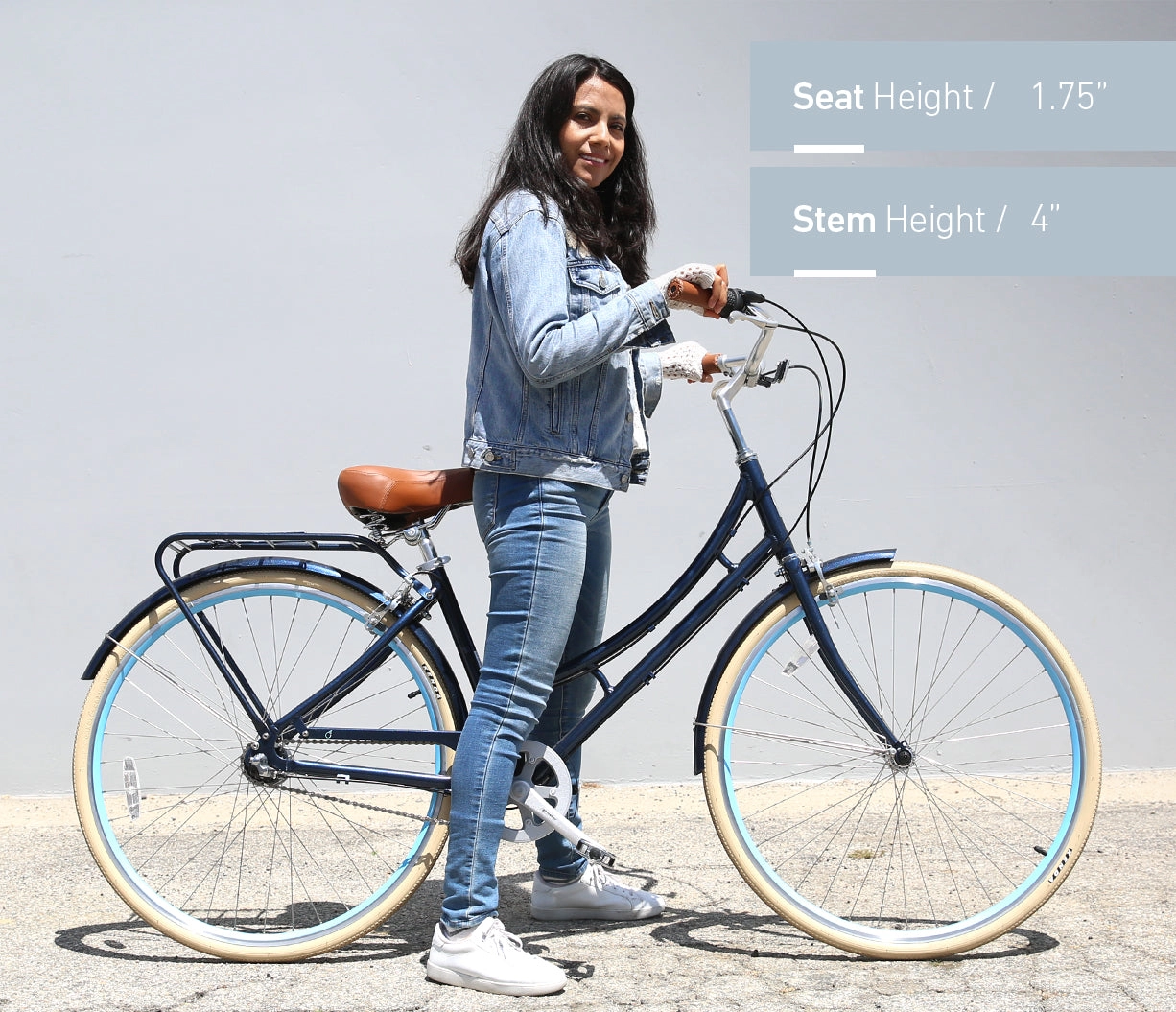 sixthreezero Ride in the Park Women's 7 Speed Touring City Bike with Rear Rack