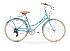 sixthreezero Ride in the Park Women's 7 Speed Touring City Bike with Rear Rack