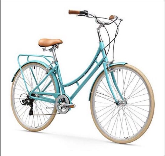 sixthreezero Ride in the Park Women's 7 Speed Touring City Bike with Rear Rack