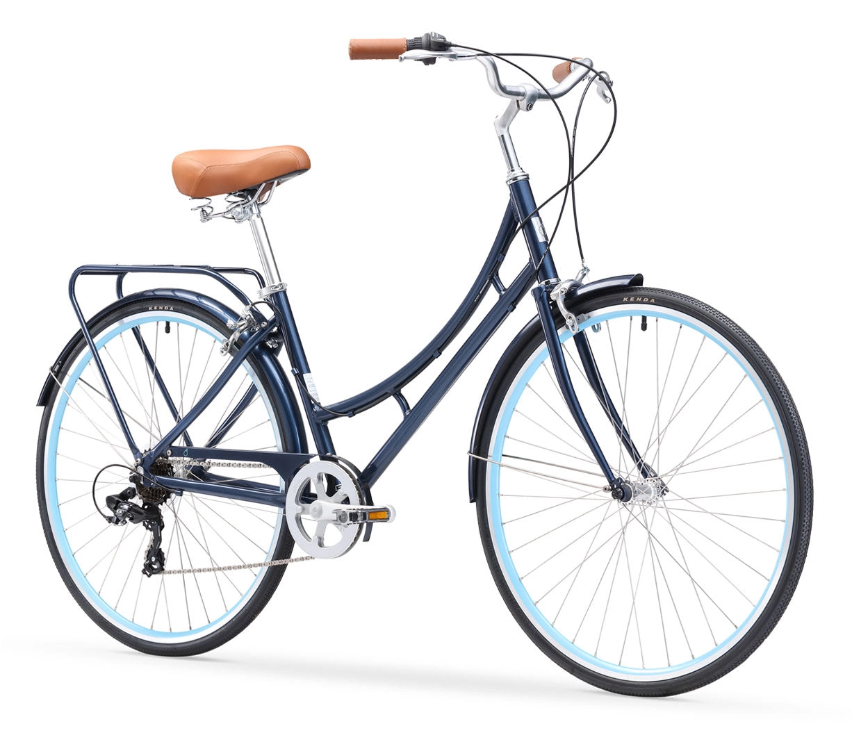 sixthreezero Ride in the Park Women's 7 Speed Touring City Bike with Rear Rack