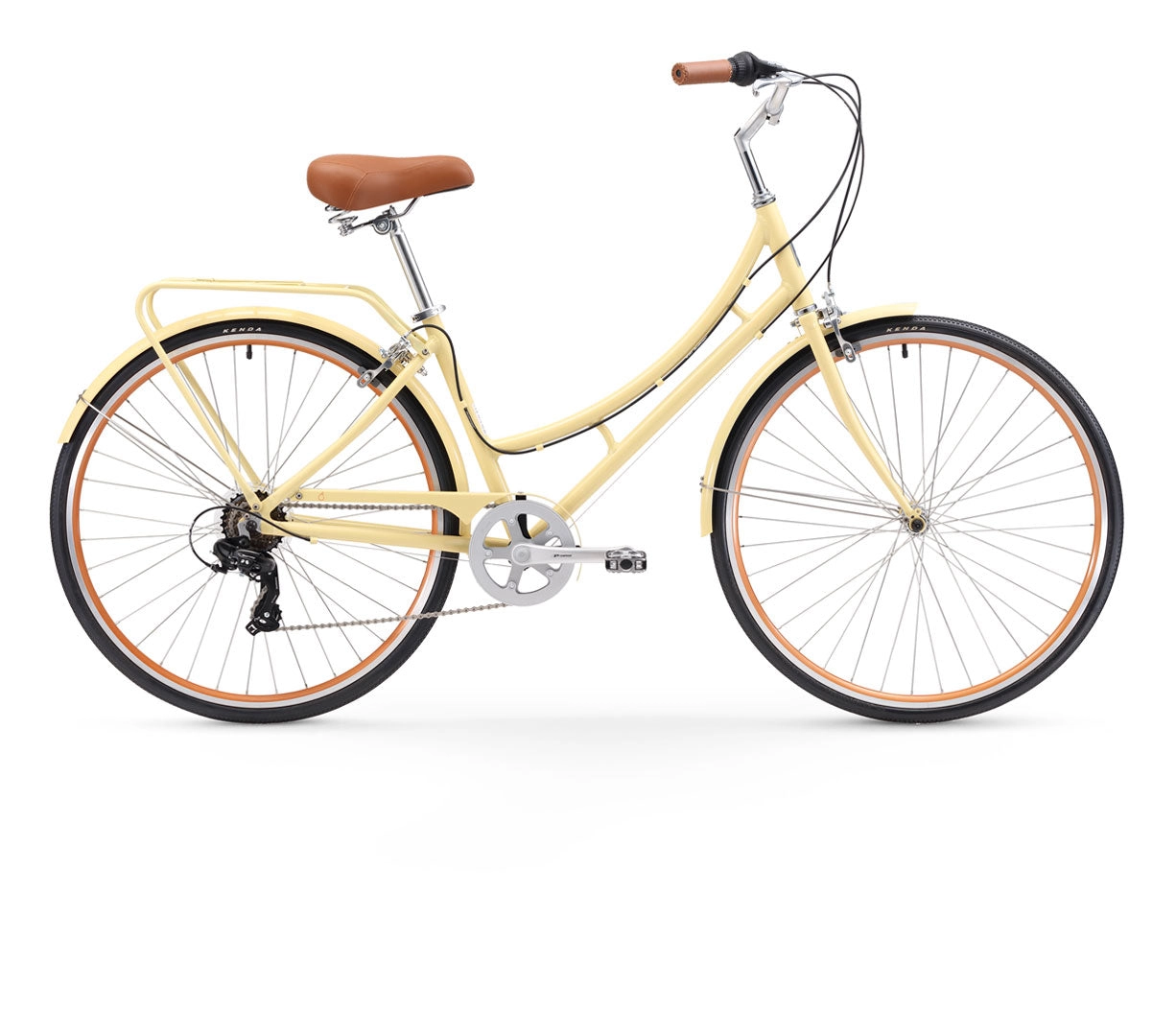 sixthreezero Ride in the Park Women's 7 Speed Touring City Bike with Rear Rack