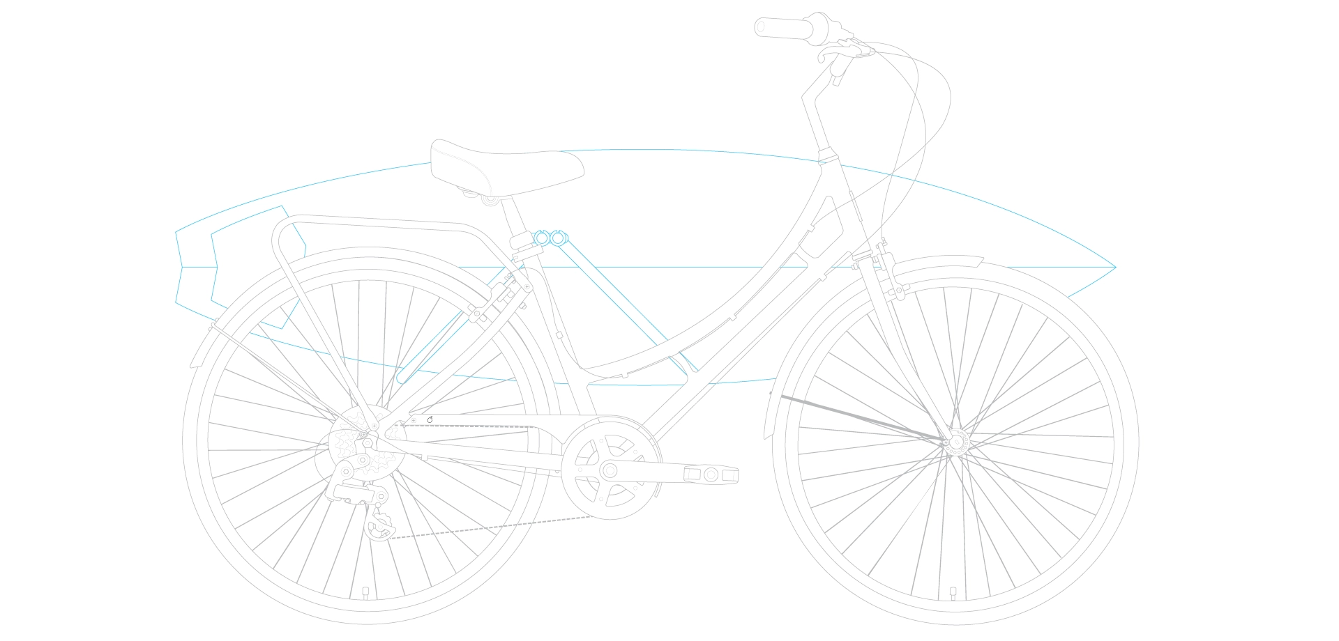 sixthreezero Ride in the Park Women's 7 Speed Touring City Bike with Rear Rack