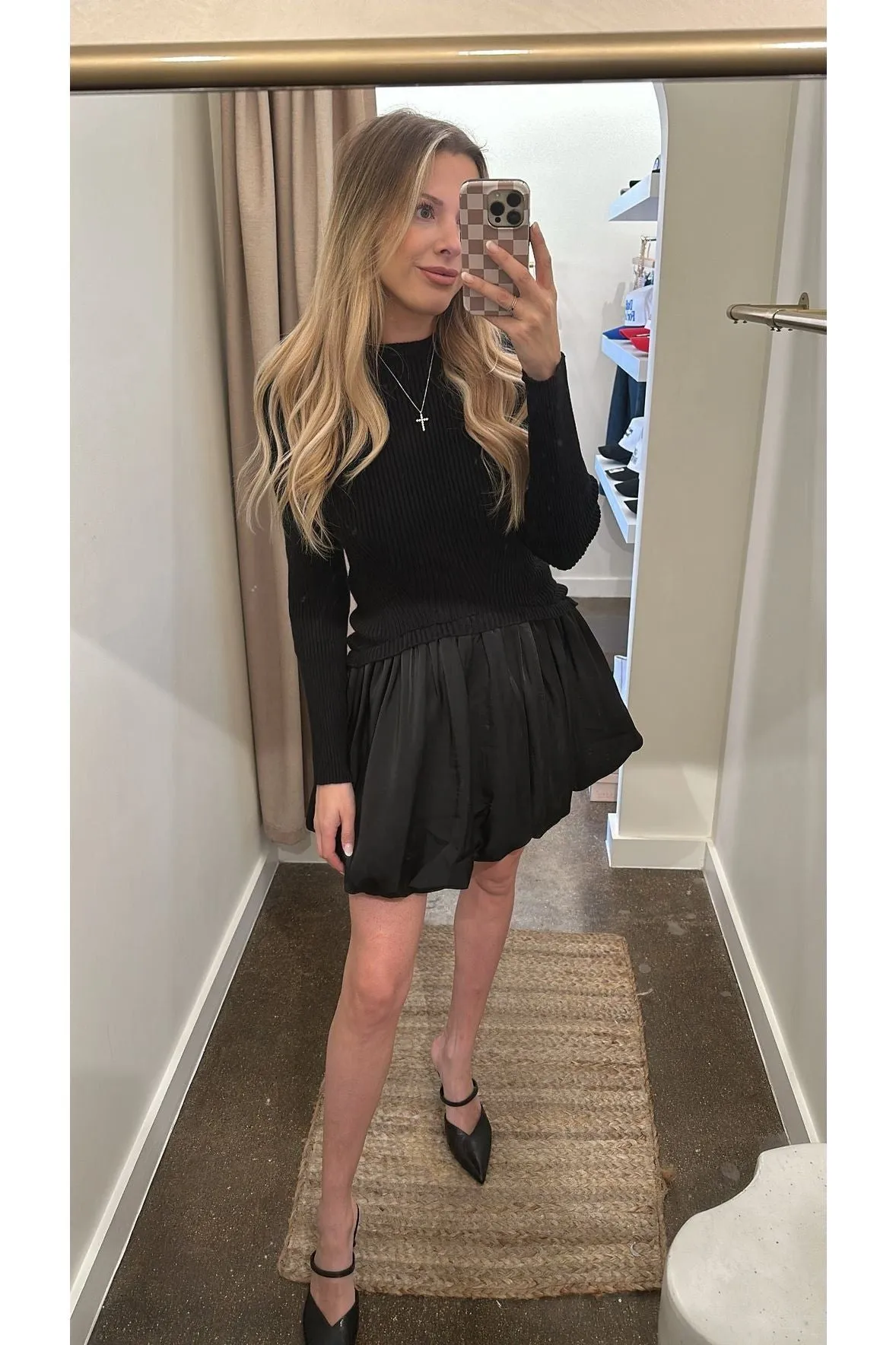 So Charmed Sweater Mini Dress