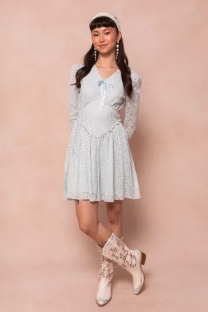So Romantic Dress in Blue - FINAL SALE