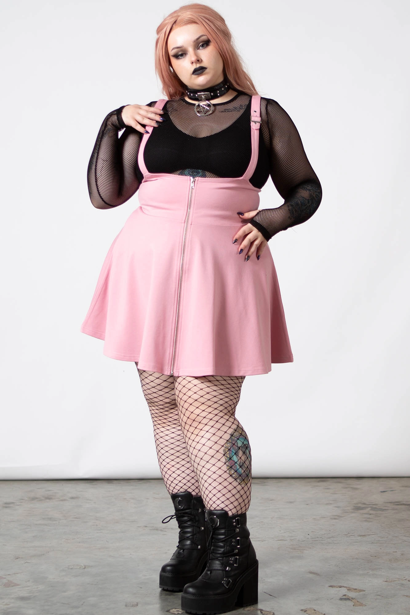 Suspend Me Statement Skirt [PASTEL PINK]