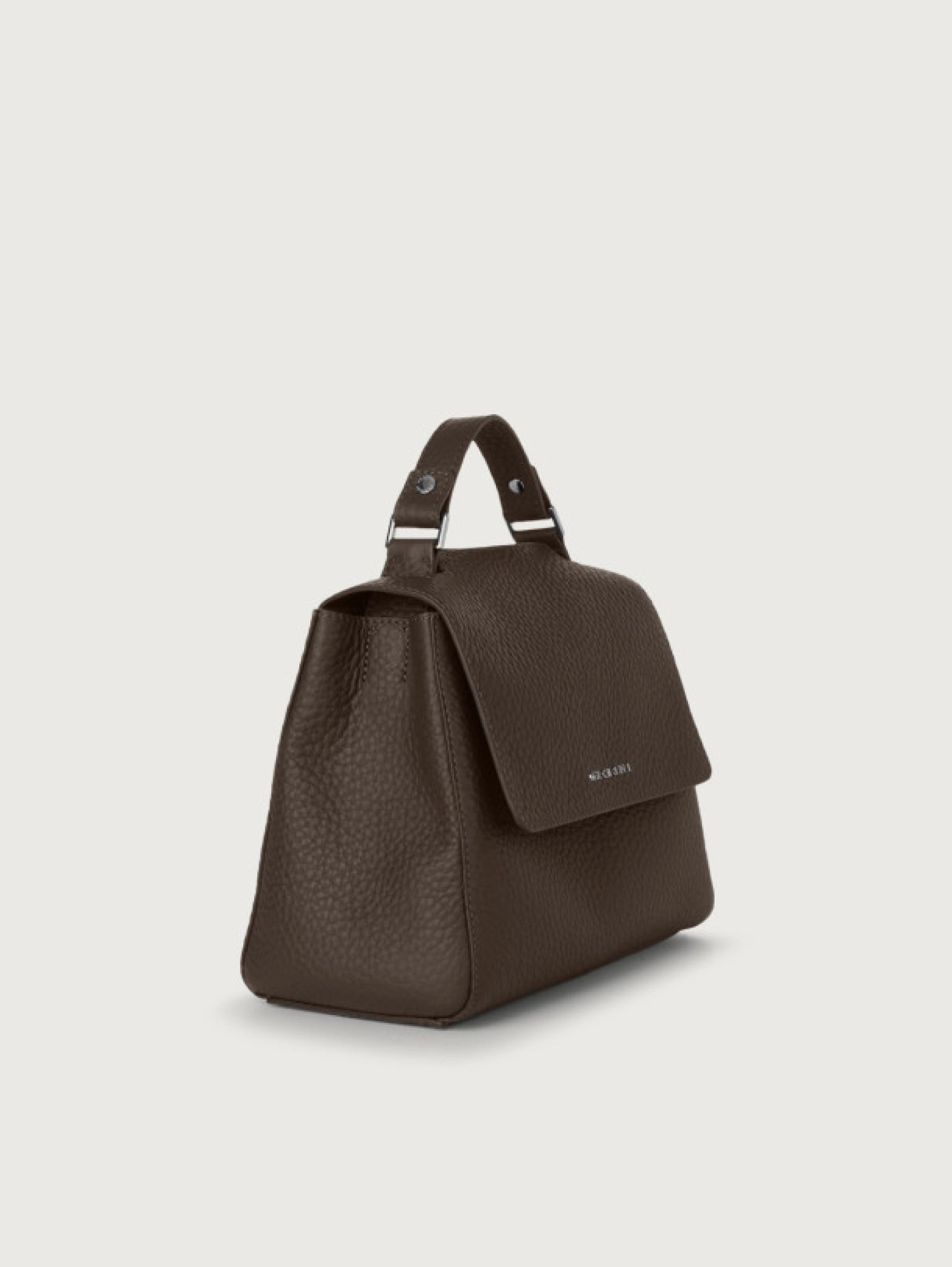 Sveva Small Hand Bag in Dark Brown