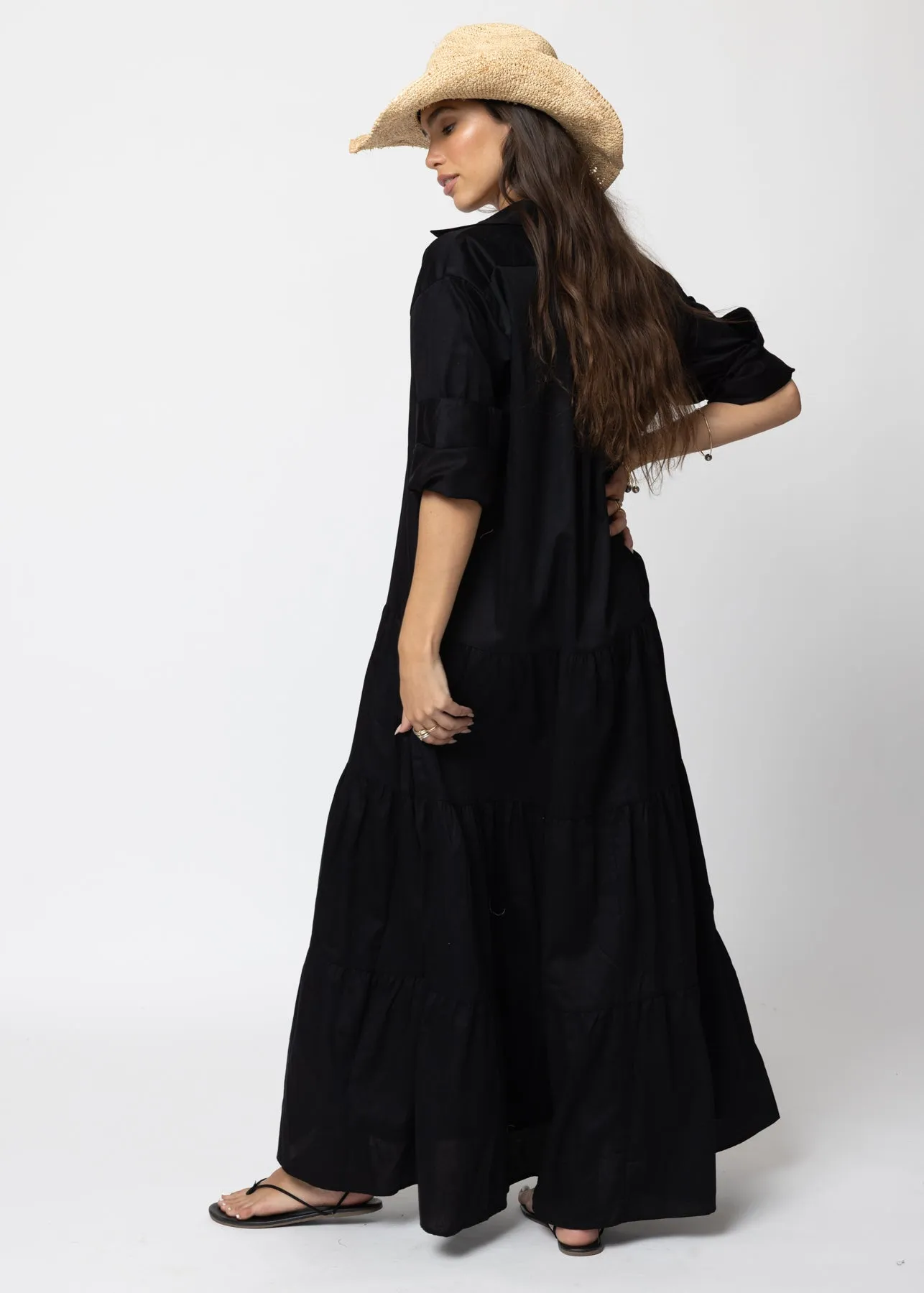 THE TIERED SHIRT MAXI DRESS