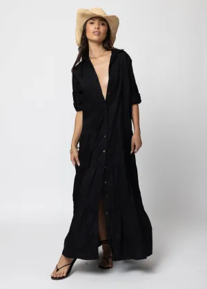 THE TIERED SHIRT MAXI DRESS