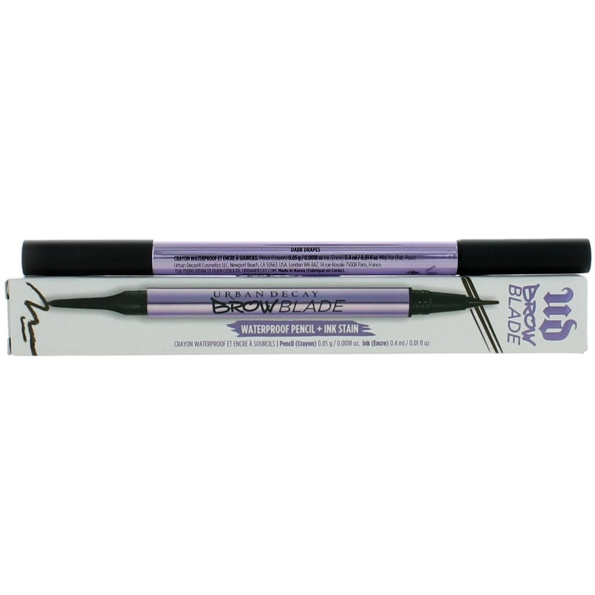 Urban Decay Women's Pencil and Ink Stain - Brow Blade Vegan, Dark Drapes, 0.01 oz
