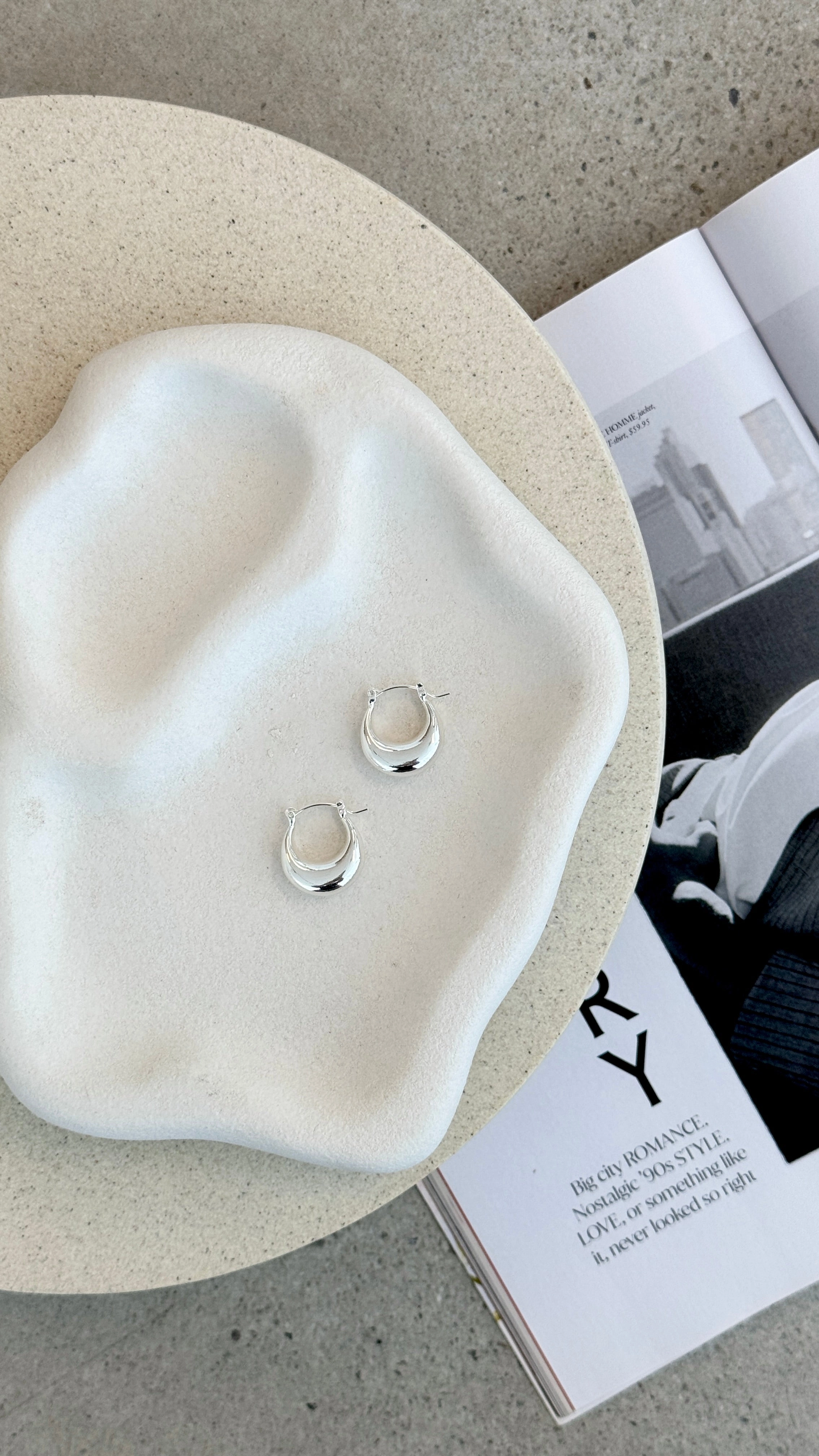Varana Hoop Earrings - Silver