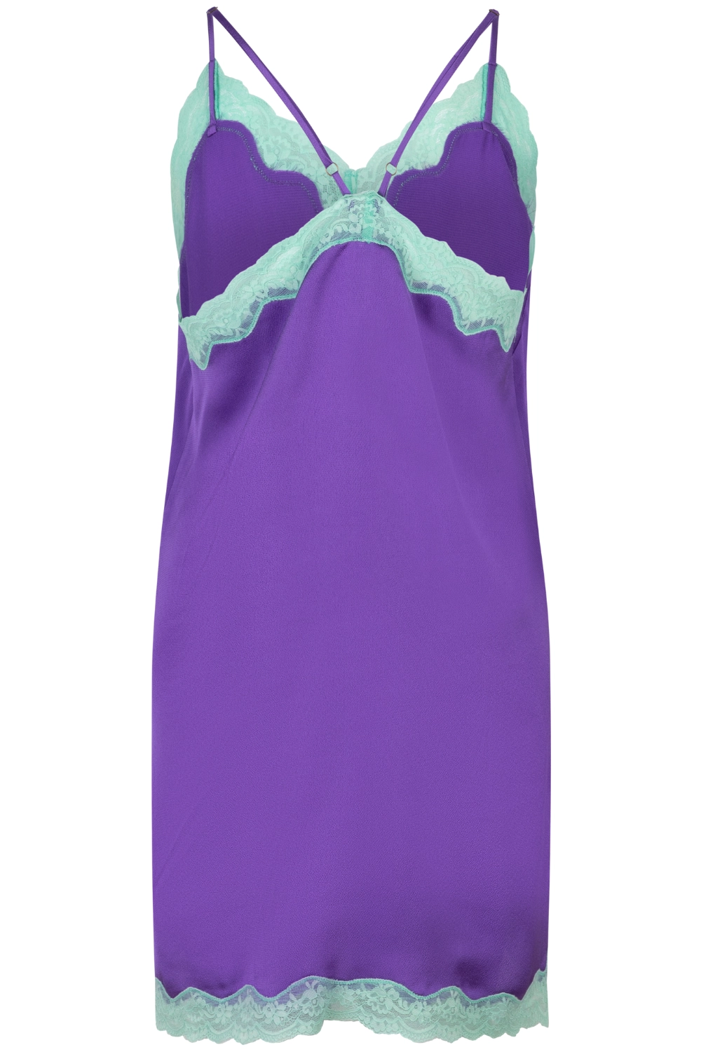 Willow Satin Slip Dress Purple
