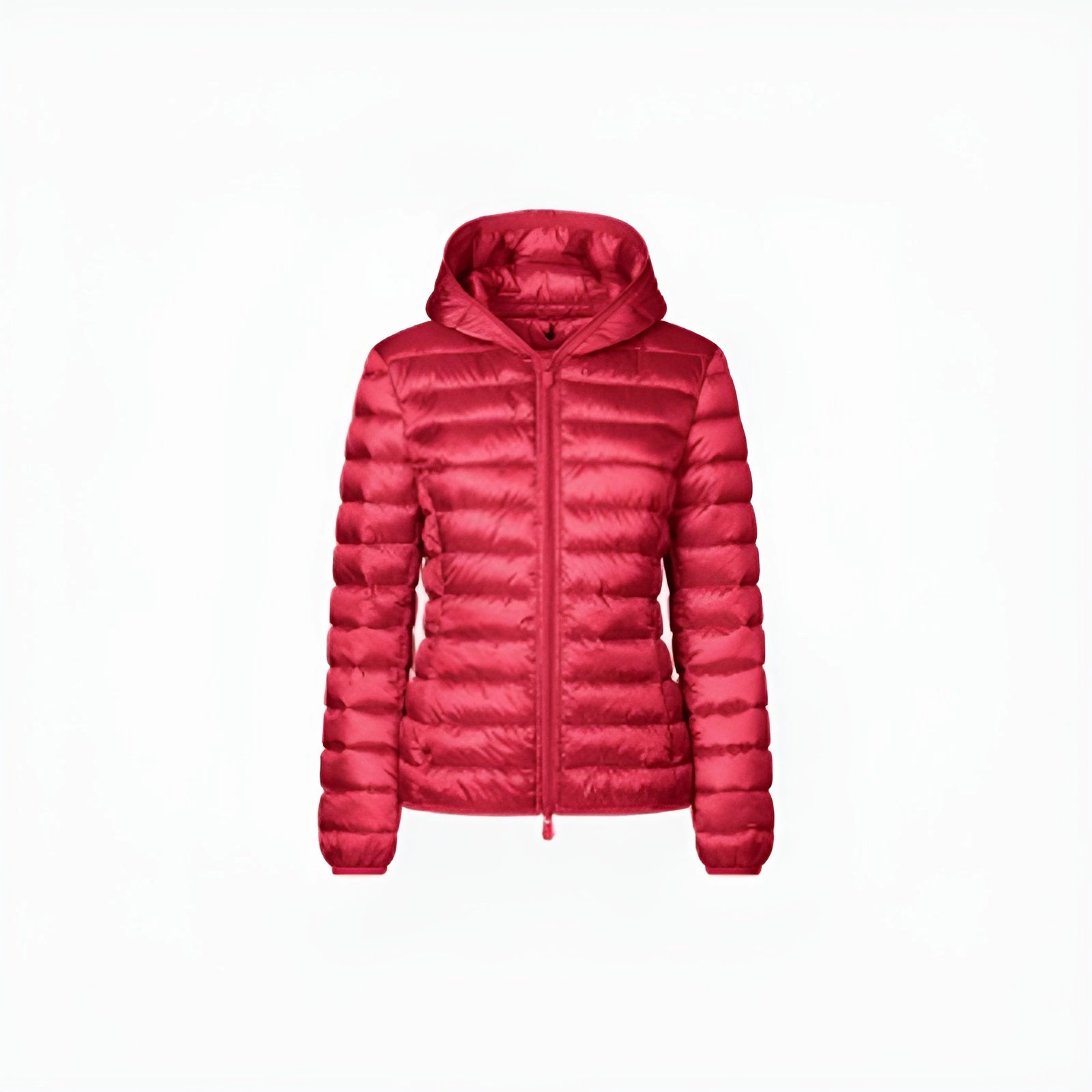 Woman's Alexis Hooded Puffer Jacket in Tango Red