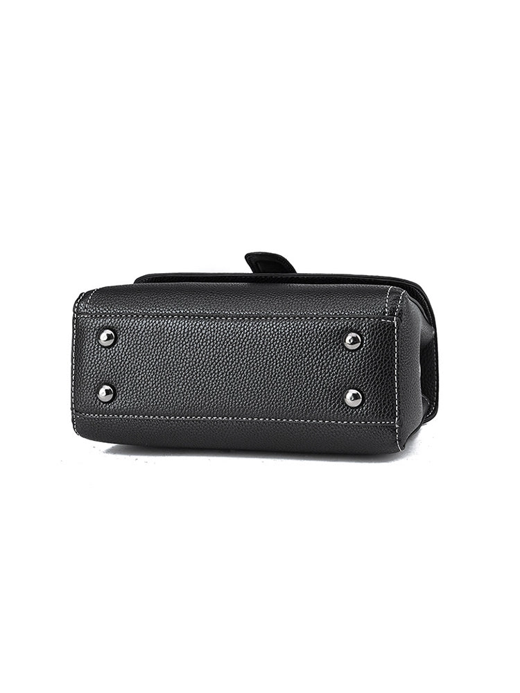 Women's Causal Soft Litchi PU Leather Crossbody Bag Handbag